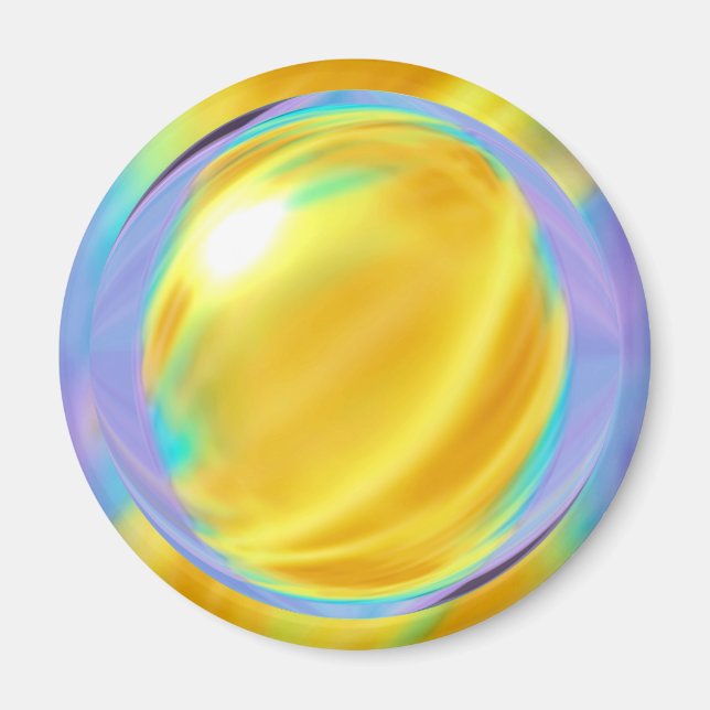 Über meine Kugel nachdenken Magnet (Vorne)