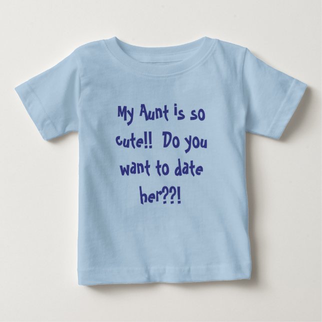 Über meine Tante Baby Shirt (Vorderseite)