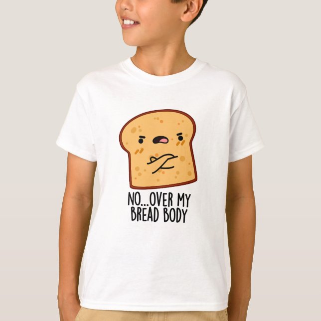 Über meinem Brötchen-Funny-Food-Puff T-Shirt (Vorderseite)