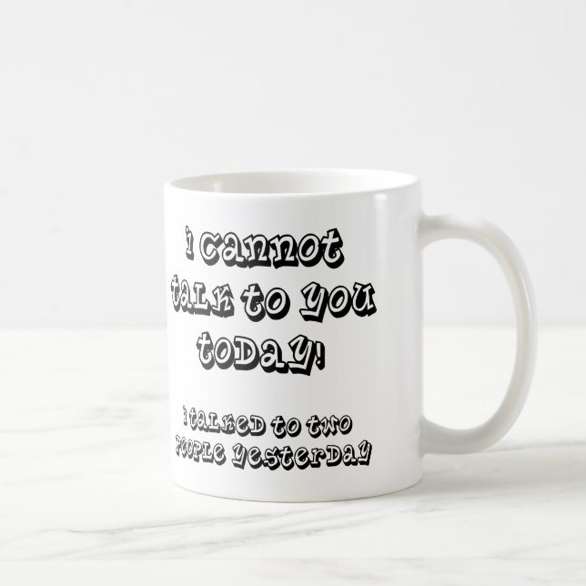 Über meinen Introvertierten Limit Funny Mug oder T Tasse (Rechts)