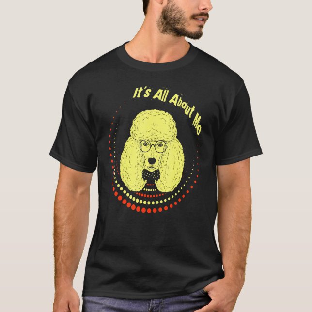 Über mich Poodle T-Shirt (Vorderseite)