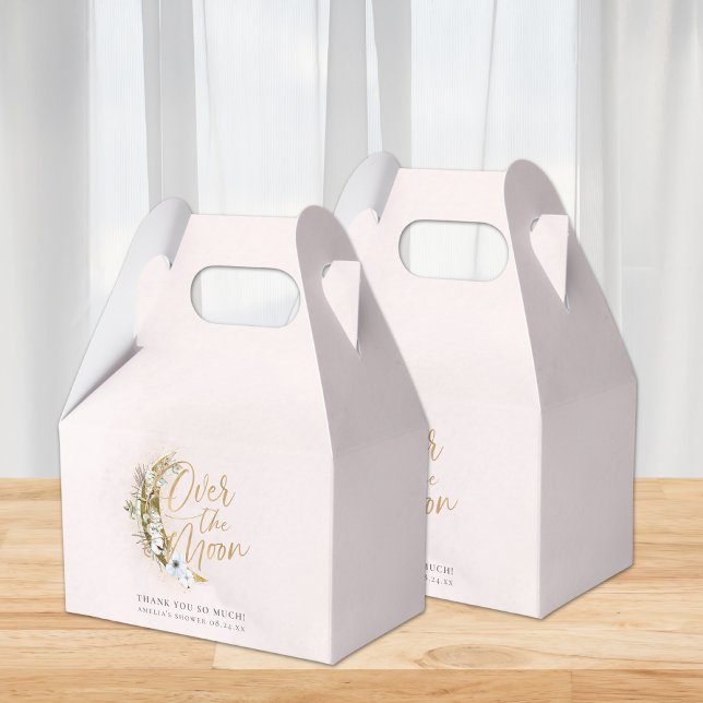 Über Moon Boho Gold Dust & Clouds Gefälligkeitsbox Geschenkschachtel (Von Creator hochgeladen)