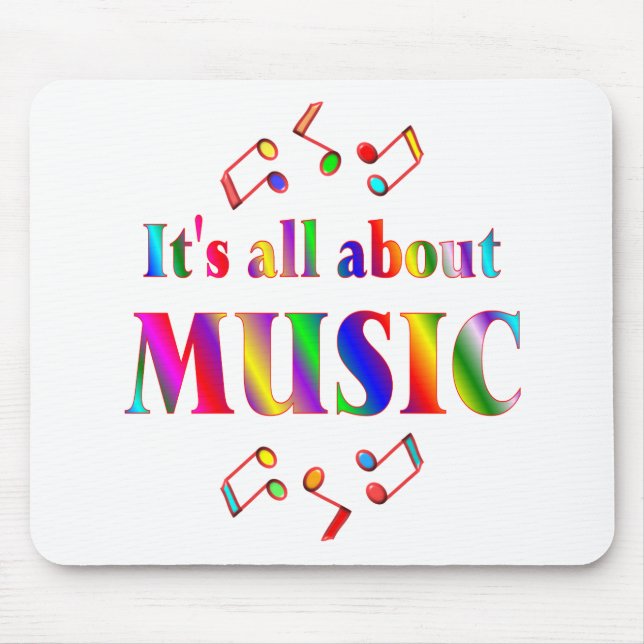 Über Musik Mousepad (Vorne)