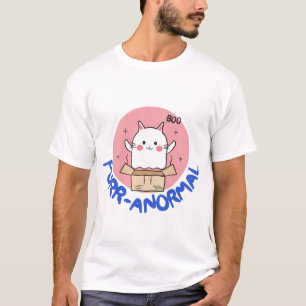 Über-normal süße Geisterkatze in einer Box Gekritz T-Shirt