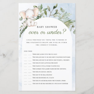 Über oder unter dem Elephant Blue Baby Shooting Ga