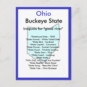 Über Ohio Postkarte