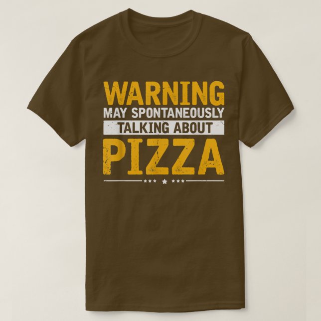 Über Pizza, Funny Pizza Fast Food Lover S T-Shirt (Design vorne)