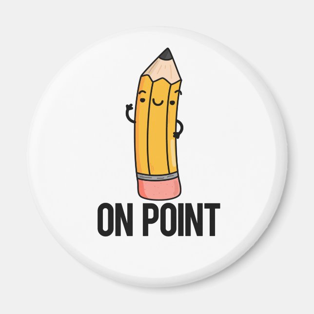 Über Point Funny Pencil Pub Magnet (Vorne)
