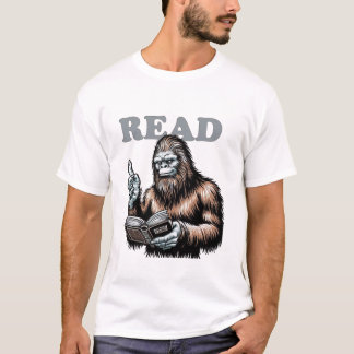 Über Reading Bigfoot Reads T-Shirt