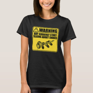 Über Schlangen Reptiles Pet Reptile Besitzer Grap T-Shirt