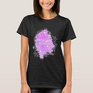 Über Schwäche Galaxie - leichtes Herzkrebs Bewusst T-Shirt