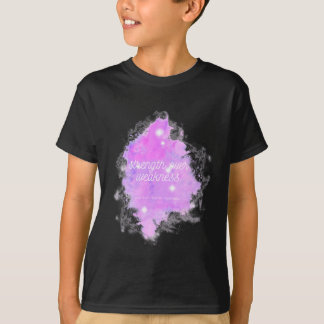 Über Schwäche Galaxie - leichtes Herzkrebs Bewusst T-Shirt