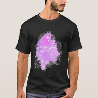 Über Schwäche Galaxie - leichtes Herzkrebs Bewusst T-Shirt