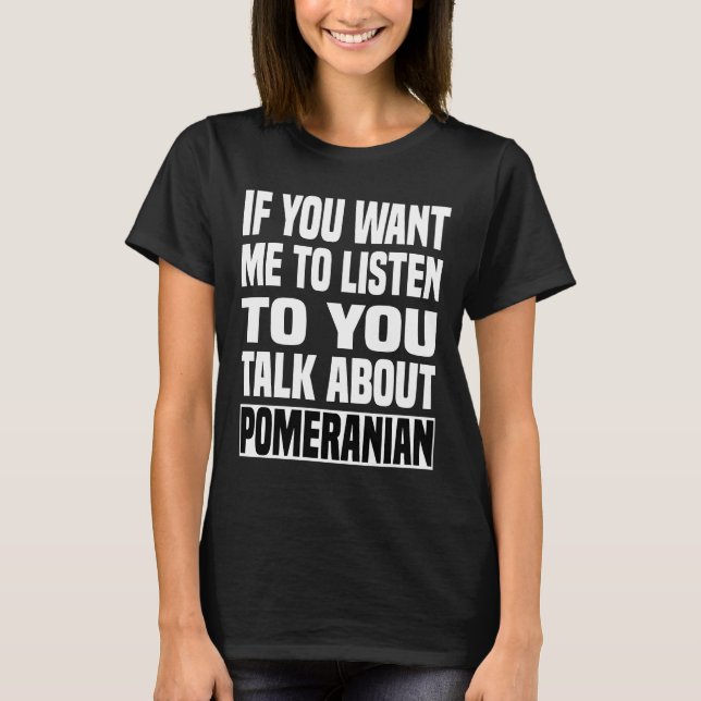 Über Spitz Funny Spitz reden T-Shirt (Vorderseite)