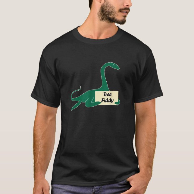Über Tree Fiddy Funny Loch Ness Monster T-Shirt 3  (Vorderseite)