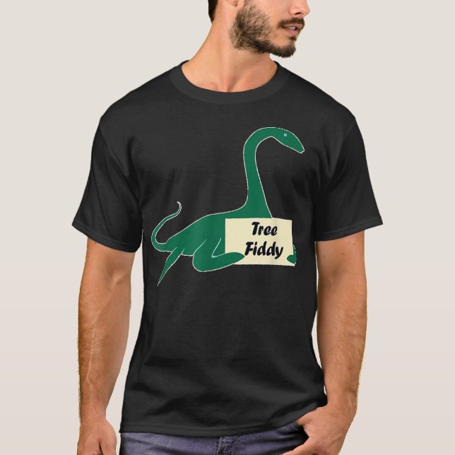 Über Tree Fiddy Funny Loch Ness Monster T-Shirt 3  (Vorderseite)