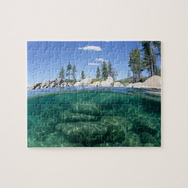 Über und unterhalb des Tahoe-Sees Puzzle (Horizontal)