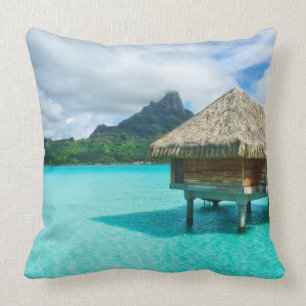 Über-Wasser Bungalow, Bora Bora Wurfskissen Kissen