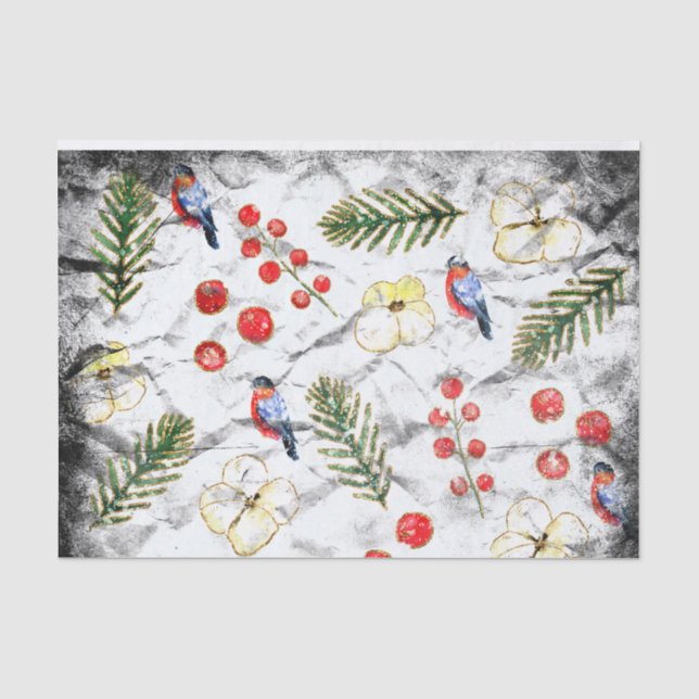 Über Weihnachten auf Pergament Seidenpapier (Vorderseite)
