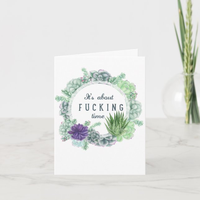 Über Zeit - Design nach Auftrag Karte (Vorderseite)