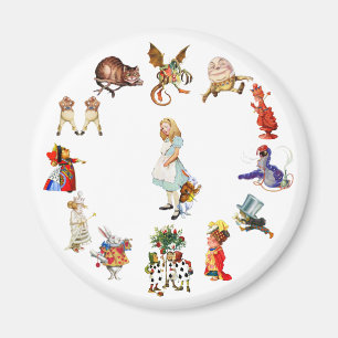 Überall Alice im Wunderland Magnet