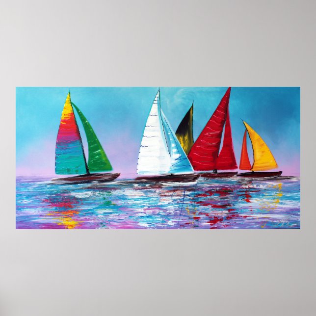 Überall auf dem Meeresposter Poster (Vorne)