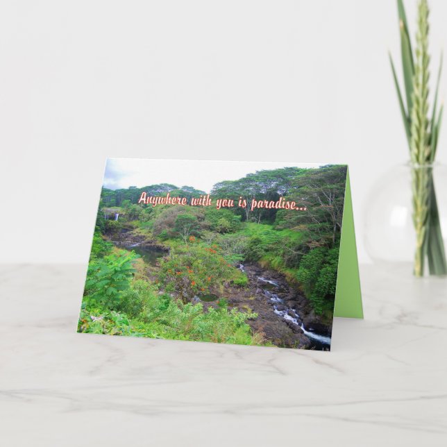 Überall bei Ihnen ist die Paradise Card Karte (Vorderseite)