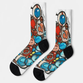 überall Blasen Socken