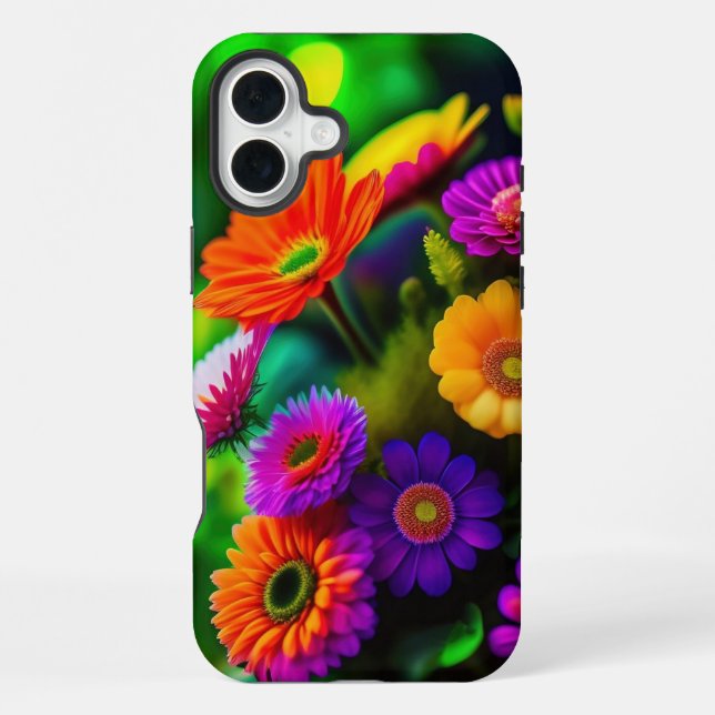 Überall Blumen iPhone Hülle (Rückseite)