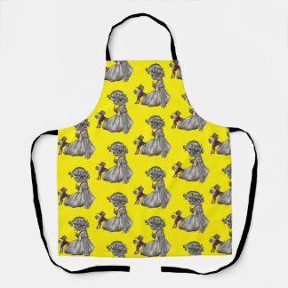 Überall drucken lila Feen & Girl Schürze