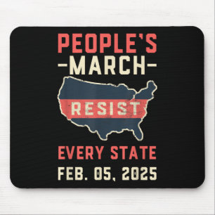 Überall in Amerika widerstehen Trump Mousepad
