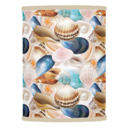Überall in den Seashells Gemustert lebendig