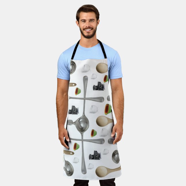 Überall in der Schürze Vintage Bereiche (Getragen)