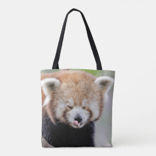 Überall in der Tasche. Foto roter Panda, Panda rou