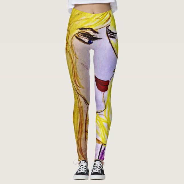 Überall in Print Blondie Leggings (Vorderseite)