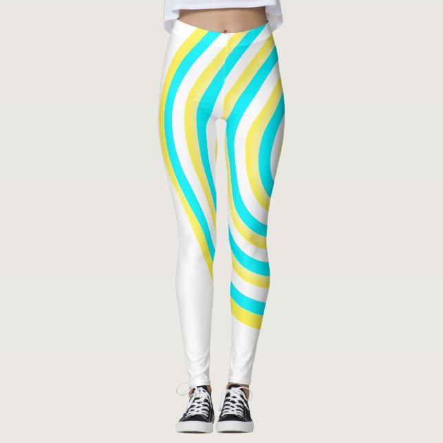 Überall in Print-Leggings mit Circle Design Leggings (Vorderseite)