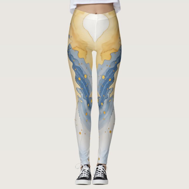 Überall in Print-Leggings mit Circle Design Leggings (Vorderseite)