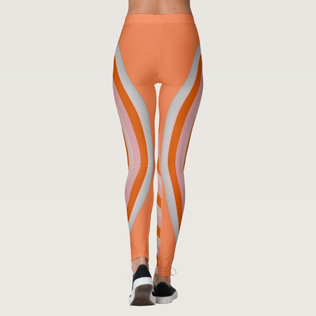 Überall in Print-Leggings mit Circle Design Leggings (Rückseite)