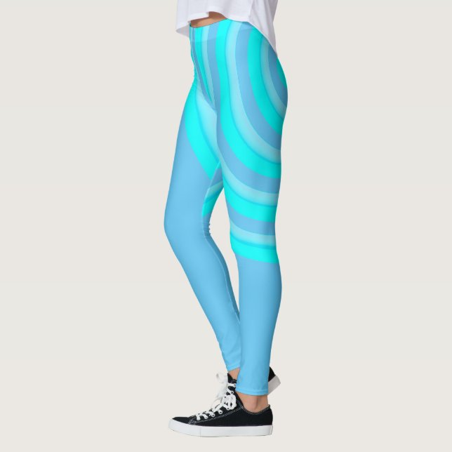 Überall in Print-Leggings mit Circle Design Leggings (Links)