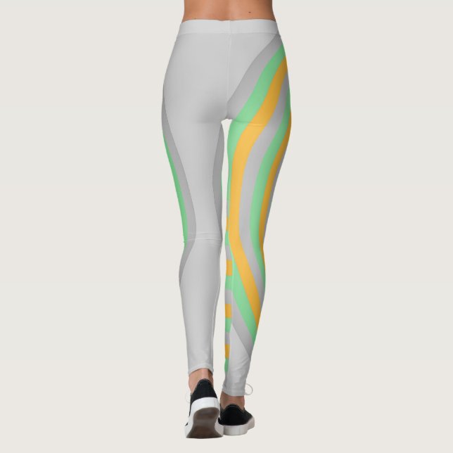 Überall in Print-Leggings mit Circle Design Leggings (Rückseite)