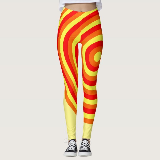 Überall in Print-Leggings mit Circle Design Leggings (Vorderseite)