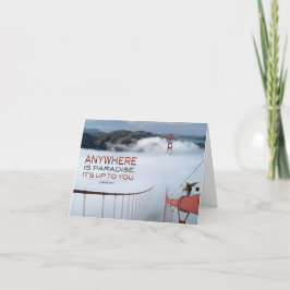 Überall ist Paradise Inspiration Note Card Karte