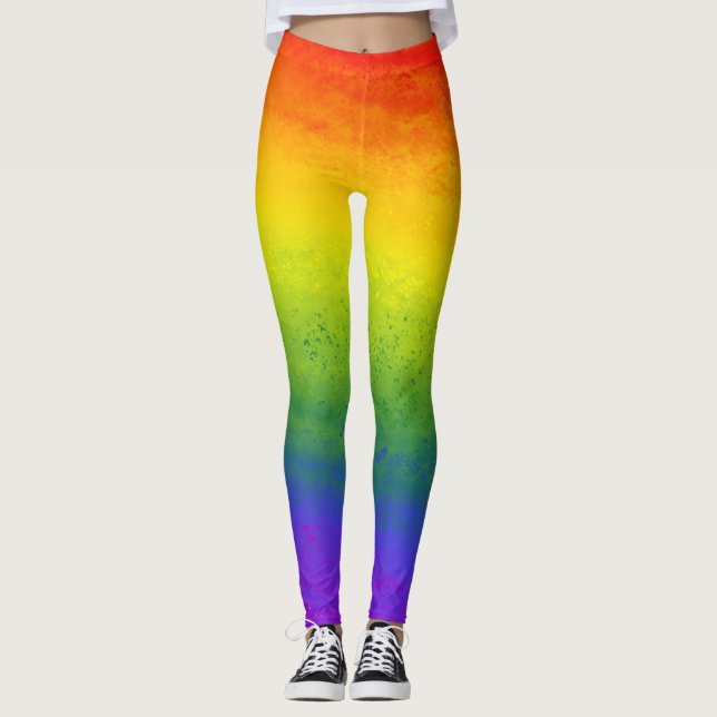 Überall Leggings mit kräftigen, lebendigen Farben. (Vorderseite)