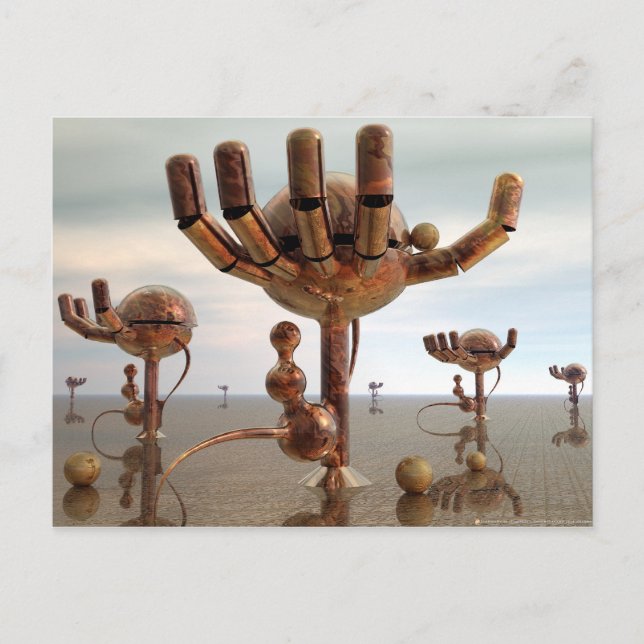 Überall Postkarte (Vorderseite)