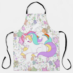 Überall Print Schürze Unicorn Baby Angel