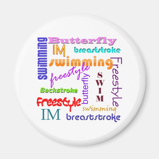 Überall schwimmen magnet (Vorne)