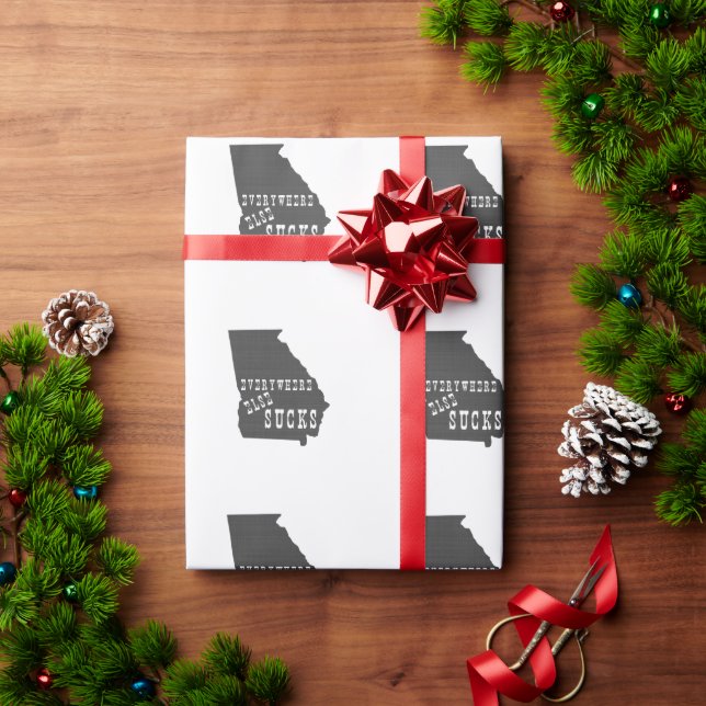 Überall Sind zum Kotzen Georgien Geschenkpapier (Feiertagsgeschenk)