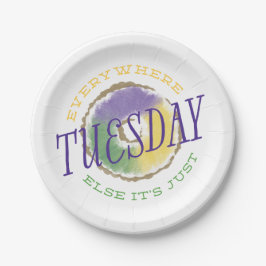 Überall sonst Karneval-Papier-Teller Pappteller