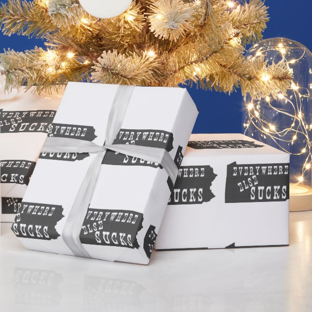 Überall sonst Sind zum Kotzen Pennsylvania Geschenkpapier (Feiertage)