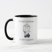 „Überanalysieren ist mein Cardio-Training“-Tasse